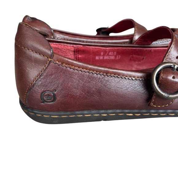Born 2 Tone Reddish Brown Mary Jane Flats 9 - Picture 5 of 12